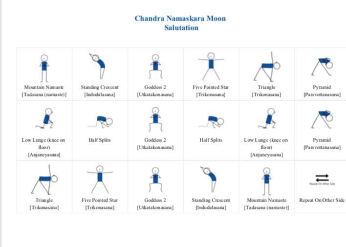 Moon Salutation Body Soul Yoga Moon Salutation Body Soul Yoga